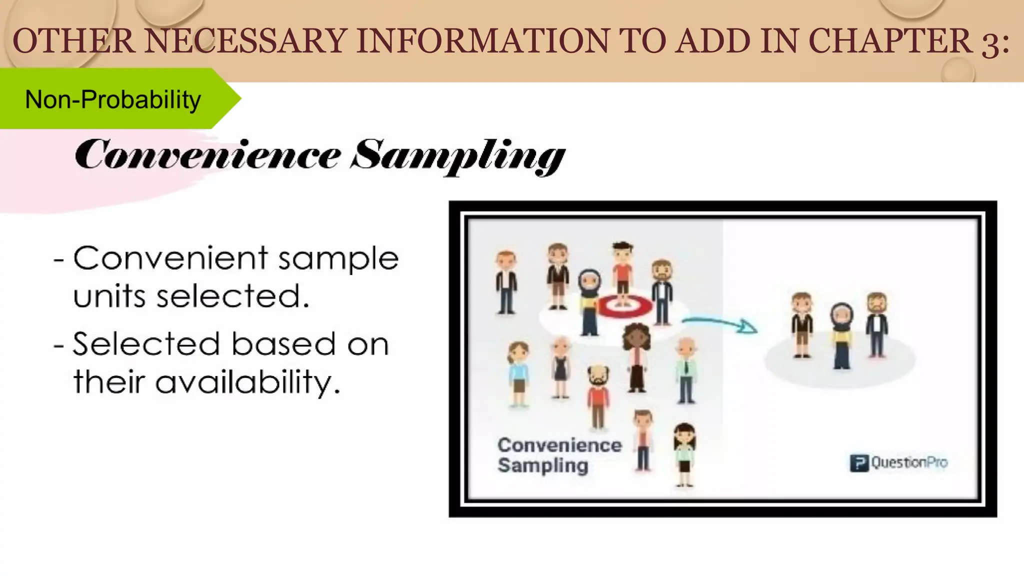 OTHER NECESSARY INFORMATION TO ADD IN CHAPTER 3:
 