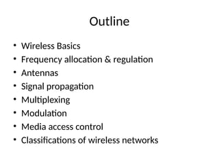 Comprehensive Overview of Wireless Network Principles and Technologies ...