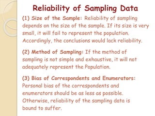 Sample Reliability Chapter 3 Census and Sample Methods | PPT