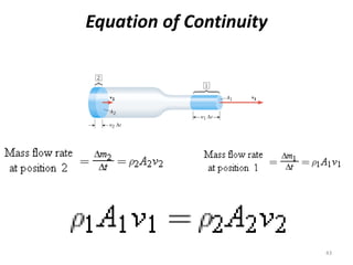 Equation of Continuity
43
 