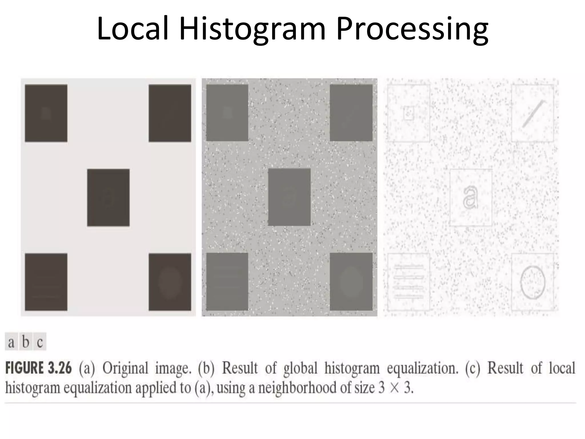 Local Histogram Processing
 