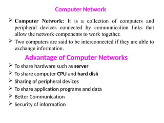 Data communication and computer networking | PPTX