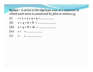 Chapter 3 sequence and series | PPT