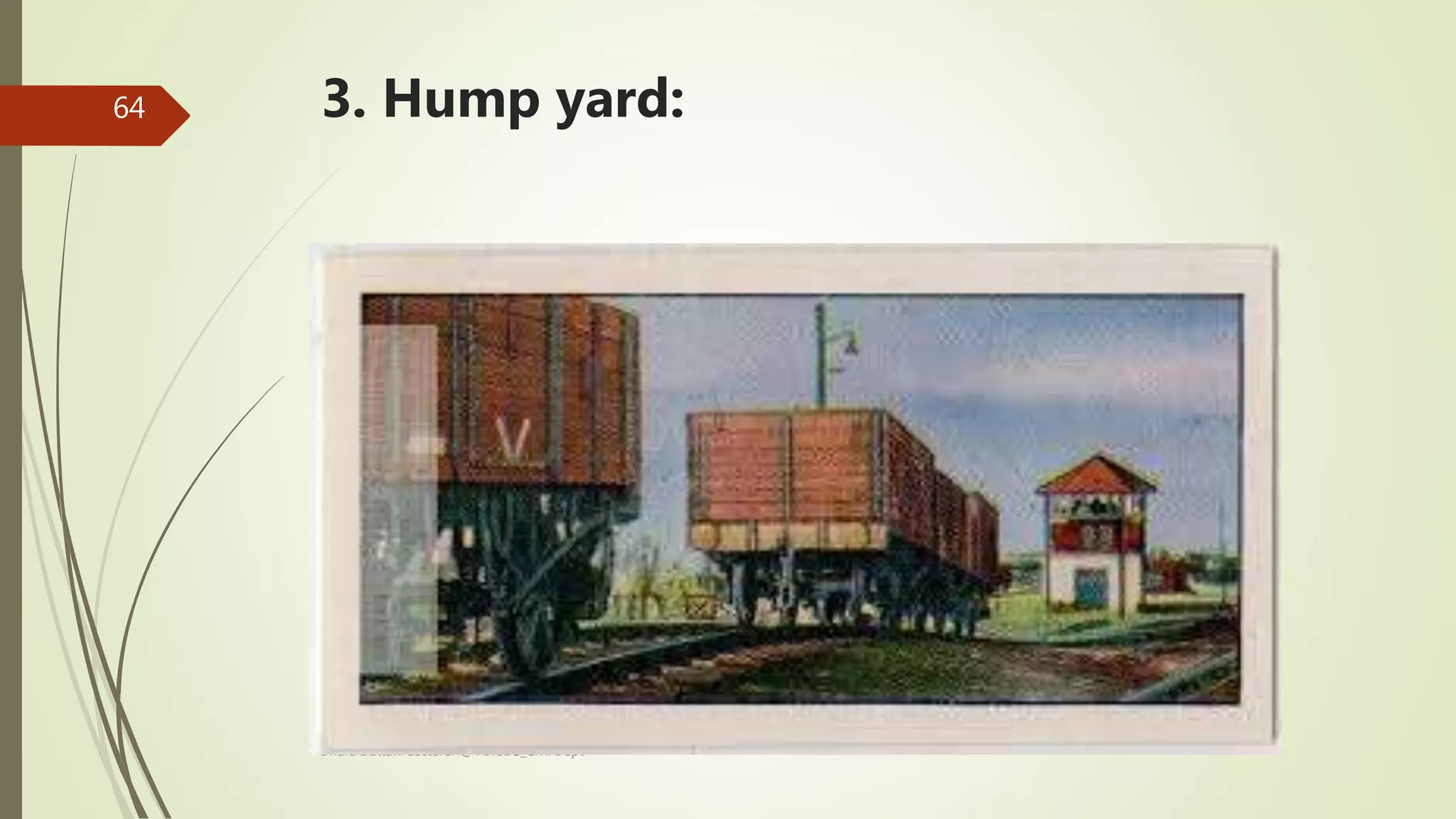 Dhara Dattani Lecturer @ AITSDS_Civil Dept
64 3. Hump yard:
 