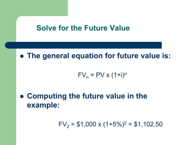 Time value of money | PPT | Stocks and Bonds | Personal Investing