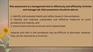 Repetative Task Reducing Risk CHAPTER 4 (Repetitive Task, Task Design and Risk Assessment | PPTX
