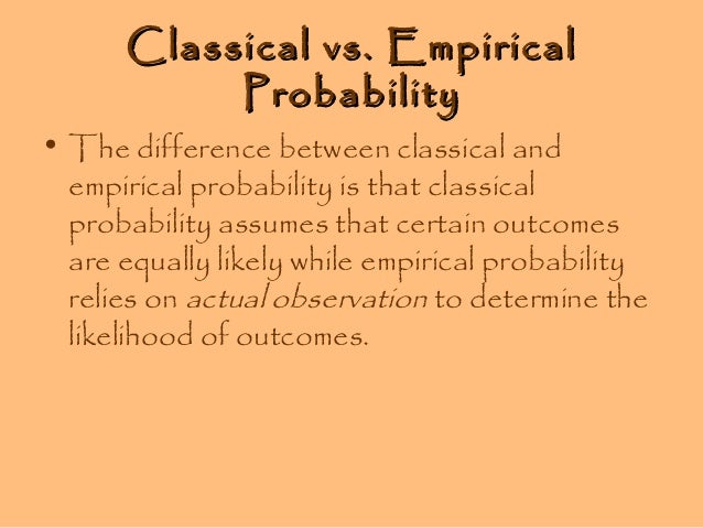 classical probability