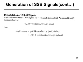 Generation of SSB Signals(cont…)

67

 