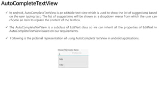 Mobile Application Development-Designing User Interface With View | PPTX