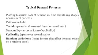 Randomized Demand Chapter-4. Demand Forecasting in Supply chain | PPTX