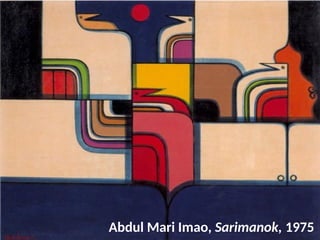 Abdul Mari Imao, Sarimanok, 1975
UE. DR. ALLAN C. ORATE
 