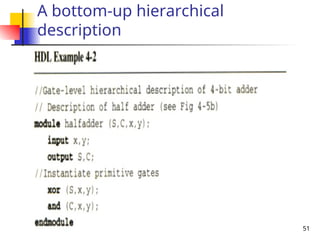 51
A bottom-up hierarchical
description
 