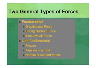 Forces and Newton\'s Laws