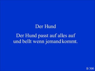 Der Hund Der Hund passt auf alles auf und bellt wenn jemand kommt. B 300 