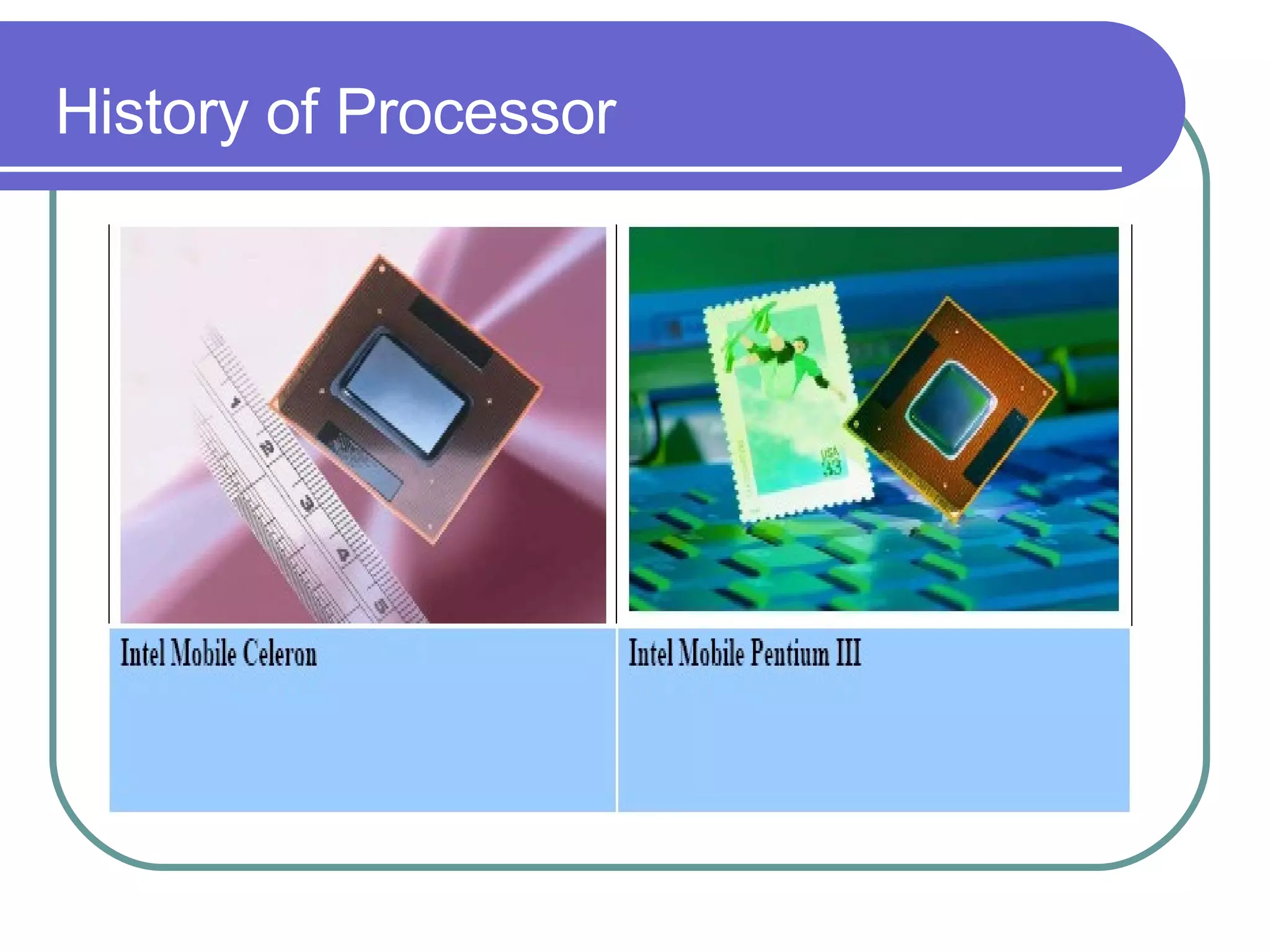 History of Processor 