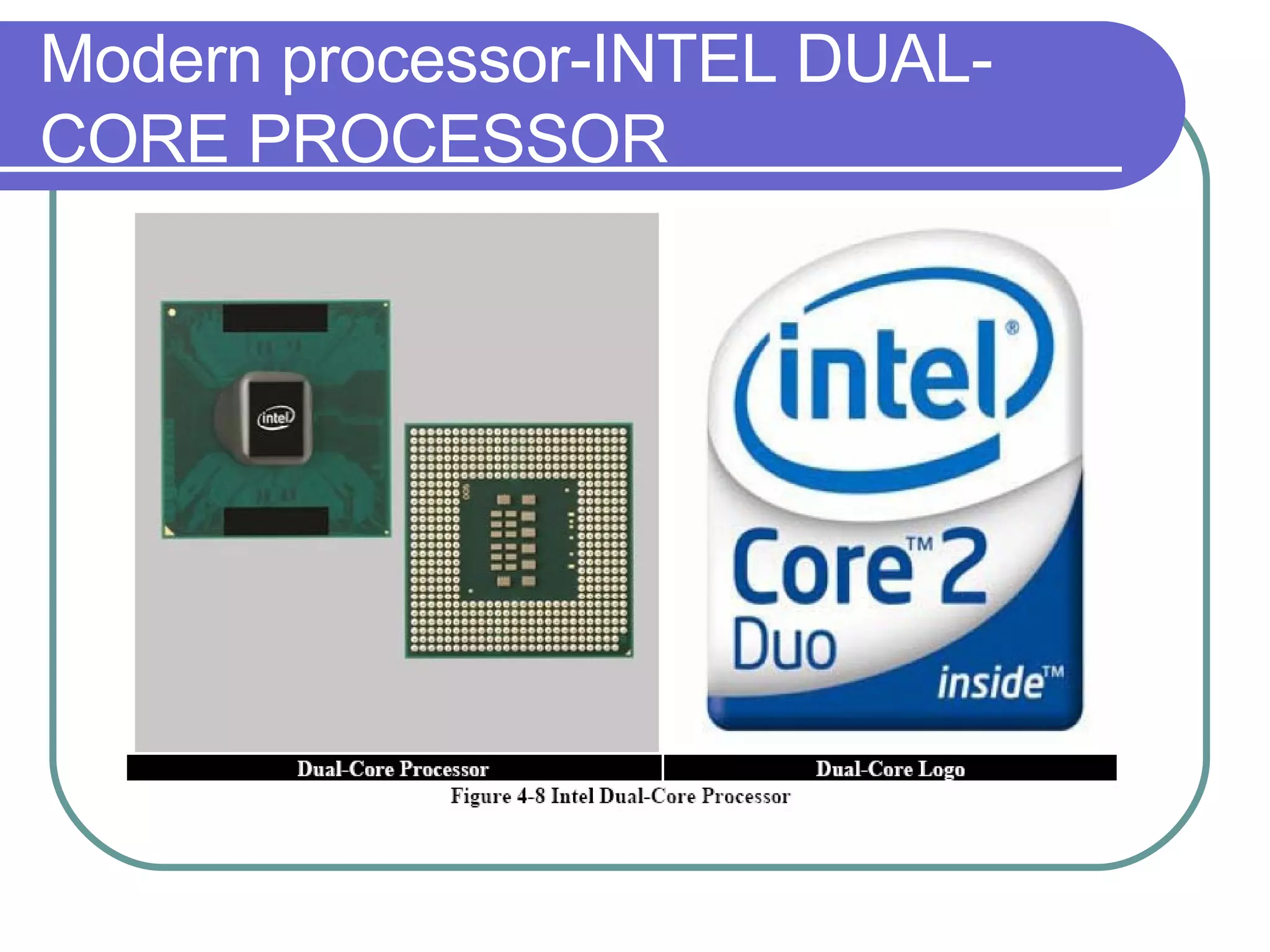 Modern processor-INTEL DUAL-CORE PROCESSOR 