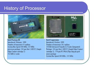 History of Processor 