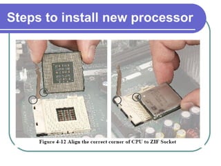 Steps to install new processor 