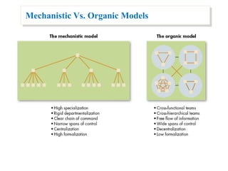 Mechanistic Vs. Organic Models
 