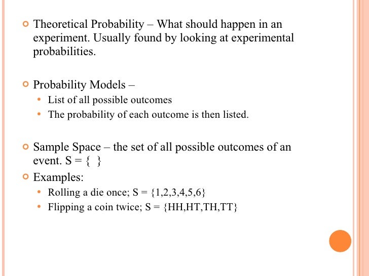 Chapter 4 Probability Notes