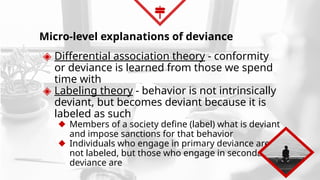Deviant Labeling Chapter-4-pt-2DEVIANCE lesson about deviance | PPTX