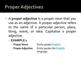 Usefull Chapter 4 Using Adjectives In Sentences | PPTX
