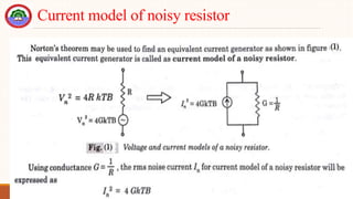 Current model of noisy resistor
 