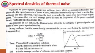 Spectral densities of thermal noise
 