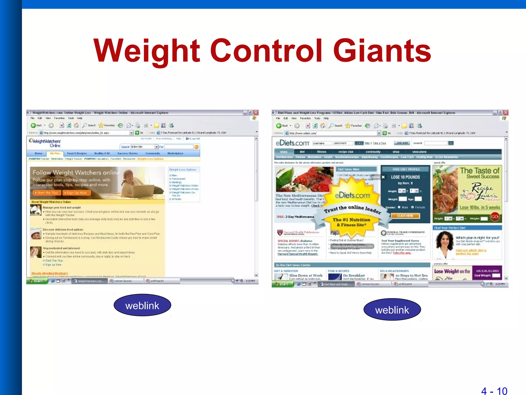 4 - 10
Weight Control Giants
weblink weblink
 