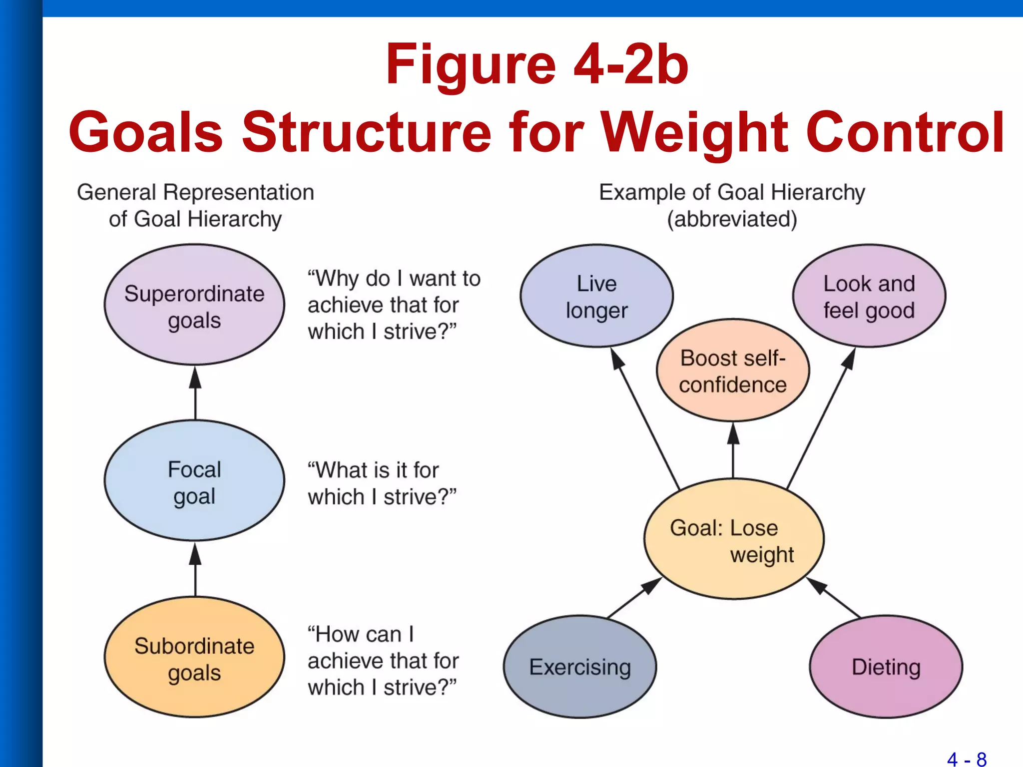 4 - 8
Figure 4-2b
Goals Structure for Weight Control
 