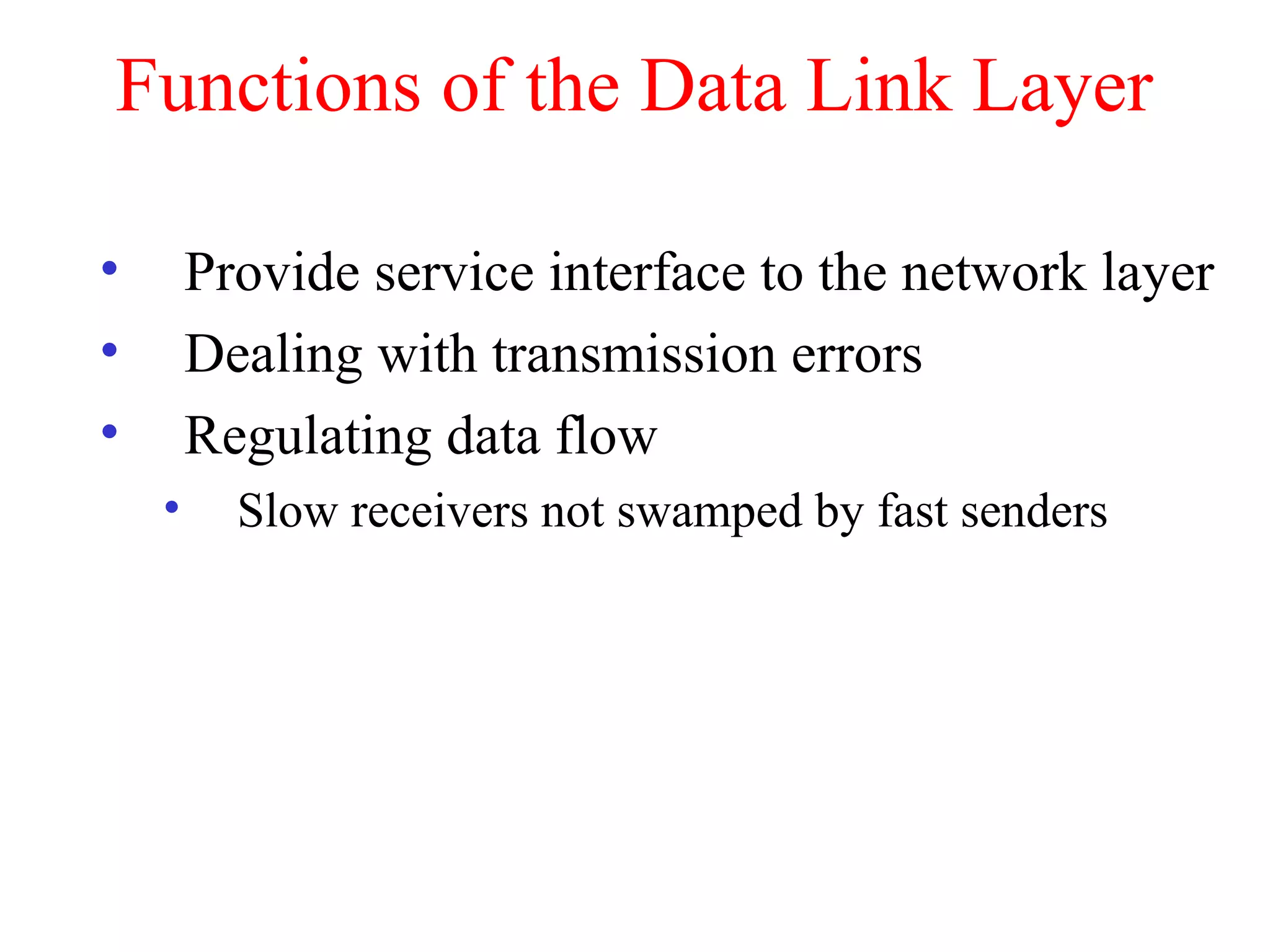 Chapter 4 data link layer | PPT