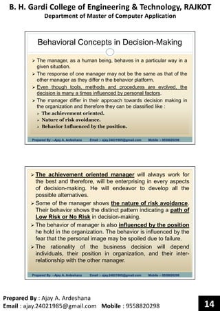 Chapter 4 decision making | PDF