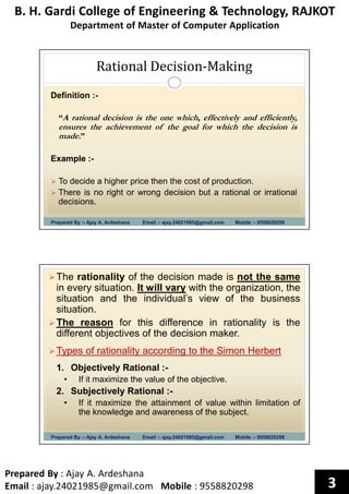 Chapter 4 decision making | PDF