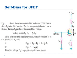 Self-Bias for JFET
 