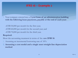 Etb Example Accounting for lease a lecture note power point pdf | PDF