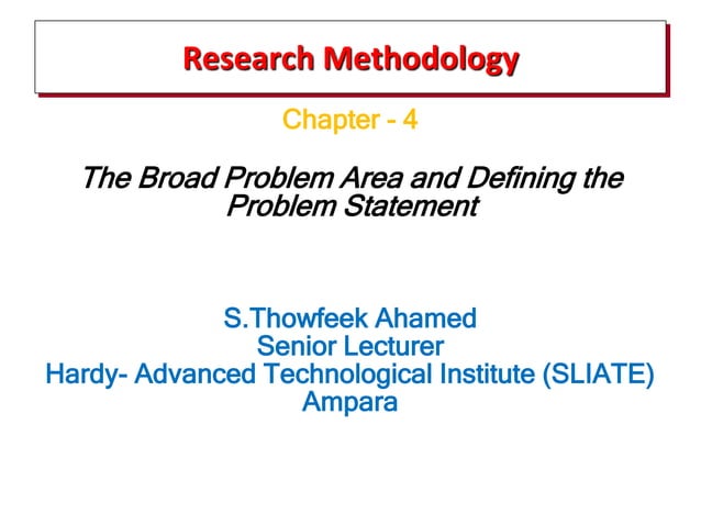 Chapter-4 Problem Identification.pptx business | PPTX