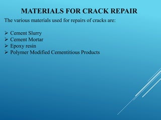 Chapter 4 repair, rehabilitation & retrofiiting | PPTX
