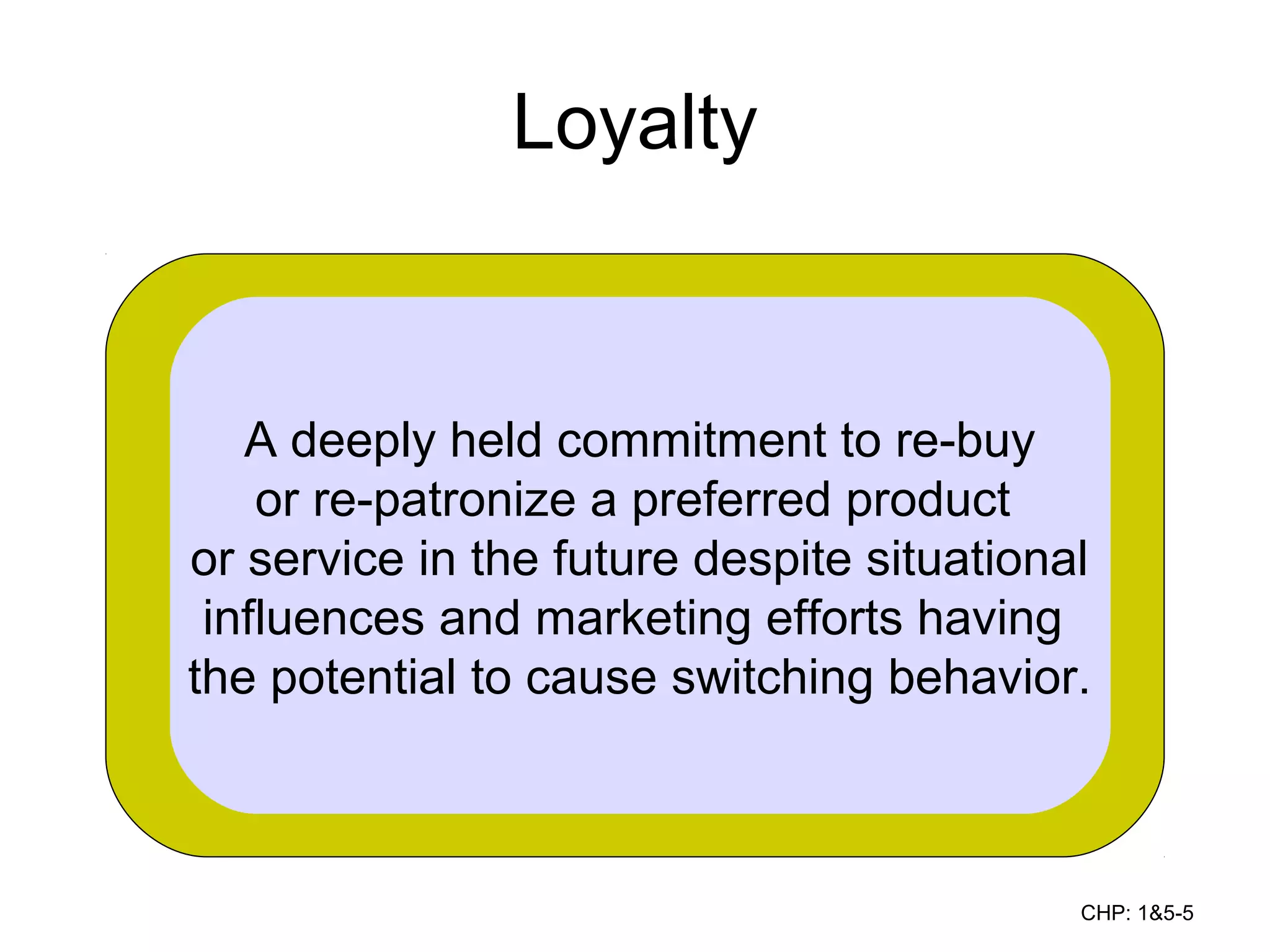 Creating customer value, Satisfaction and Loyalty | PPT
