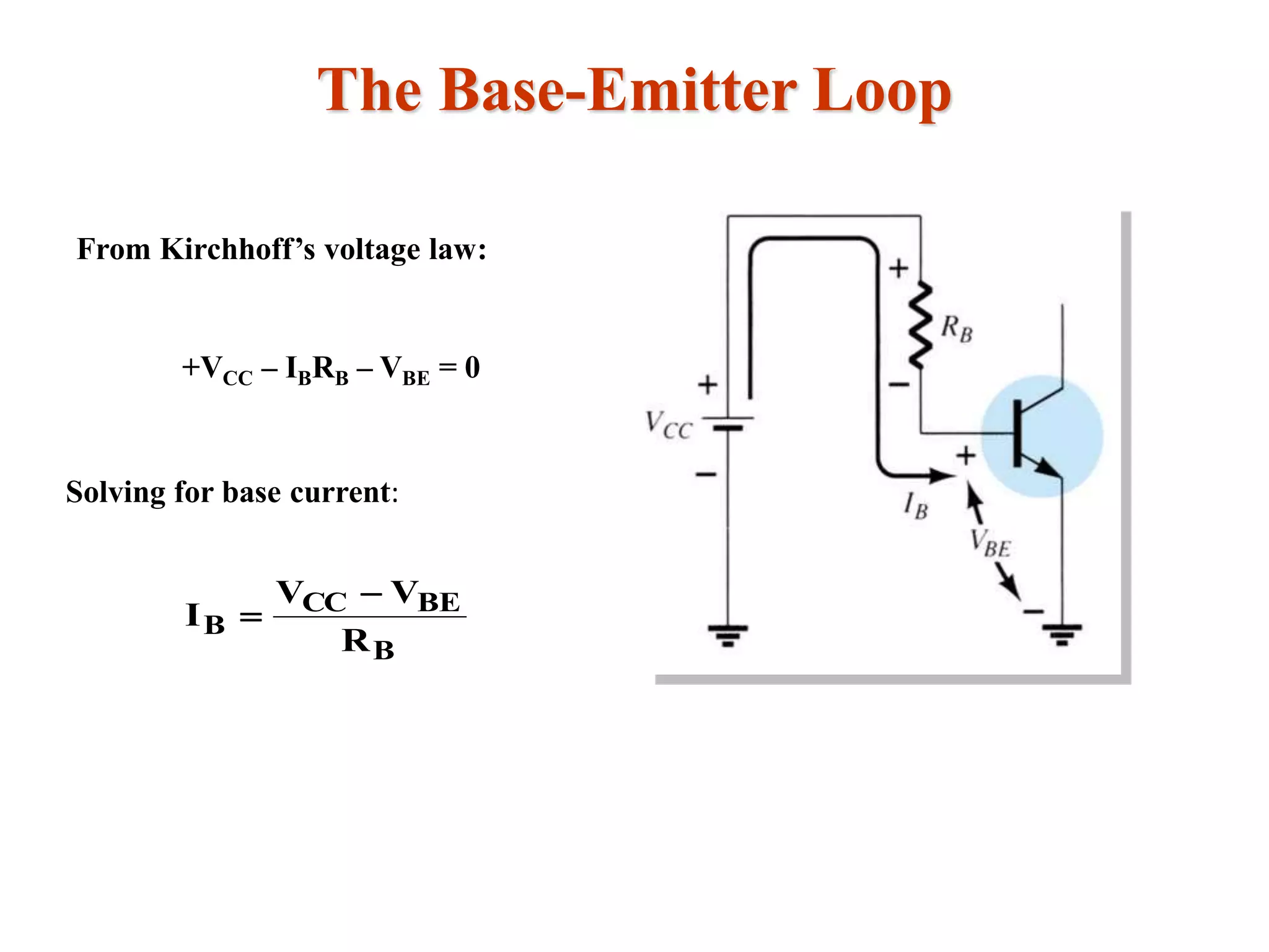 Electronics 1 Chapter 05 DC Biasing BJT PPT