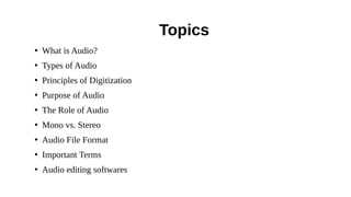 CHAPTER – 5 Audio | PDF