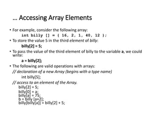 indexing the array: shift left with variable sized... CHAPTER-5.ppt