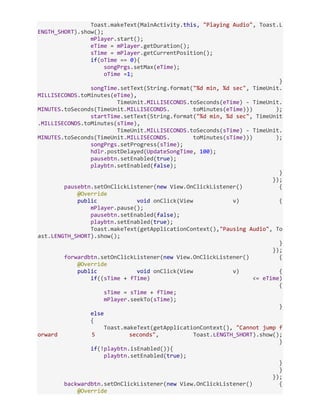Android Application Components with Implementation & Examples | DOCX