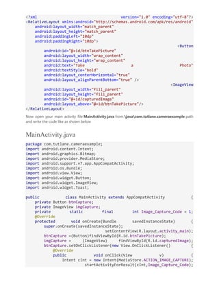 Android Application Components with Implementation & Examples | DOCX