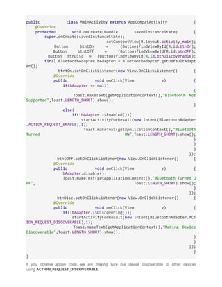 Android Application Components with Implementation & Examples | DOCX