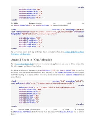 Android Application Components with Implementation & Examples | DOCX