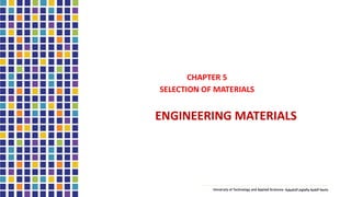 Engineering Materials Classification and various applications | PDF