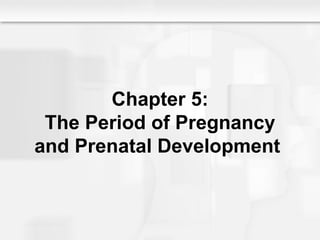 Chapter 5: The Period of Pregnancy and Prenatal Development  