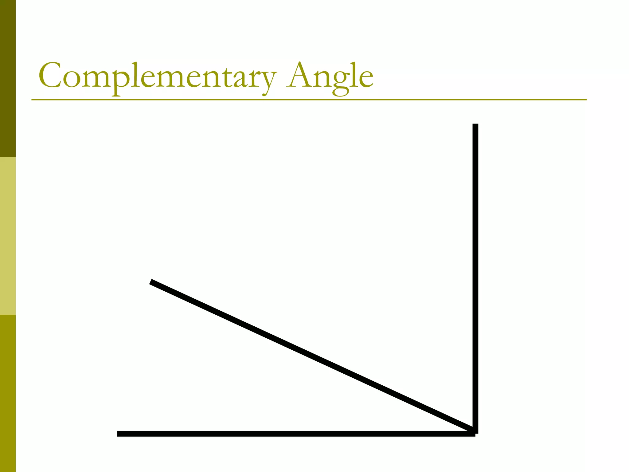 Complementary Angle 