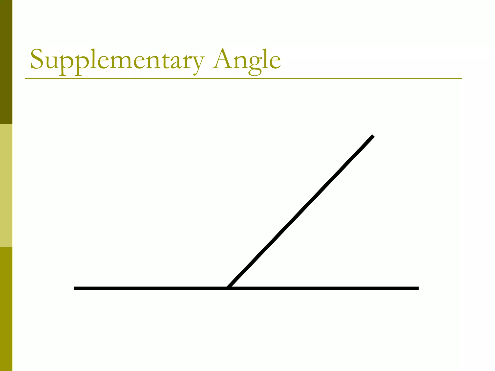 Supplementary Angle 