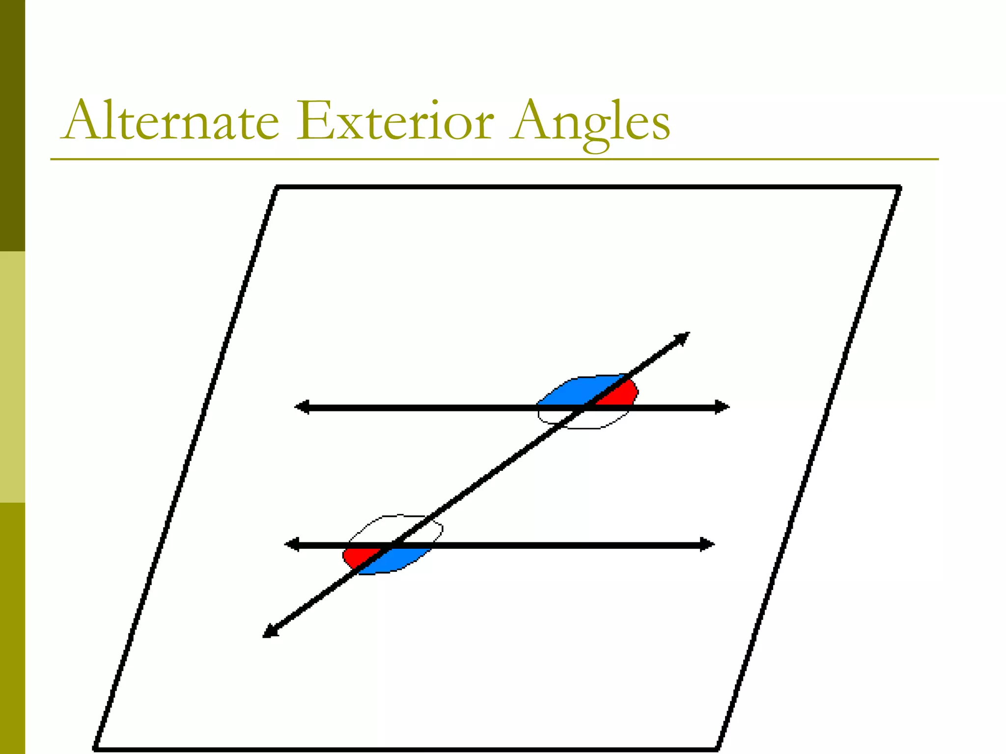 Alternate Exterior Angles 